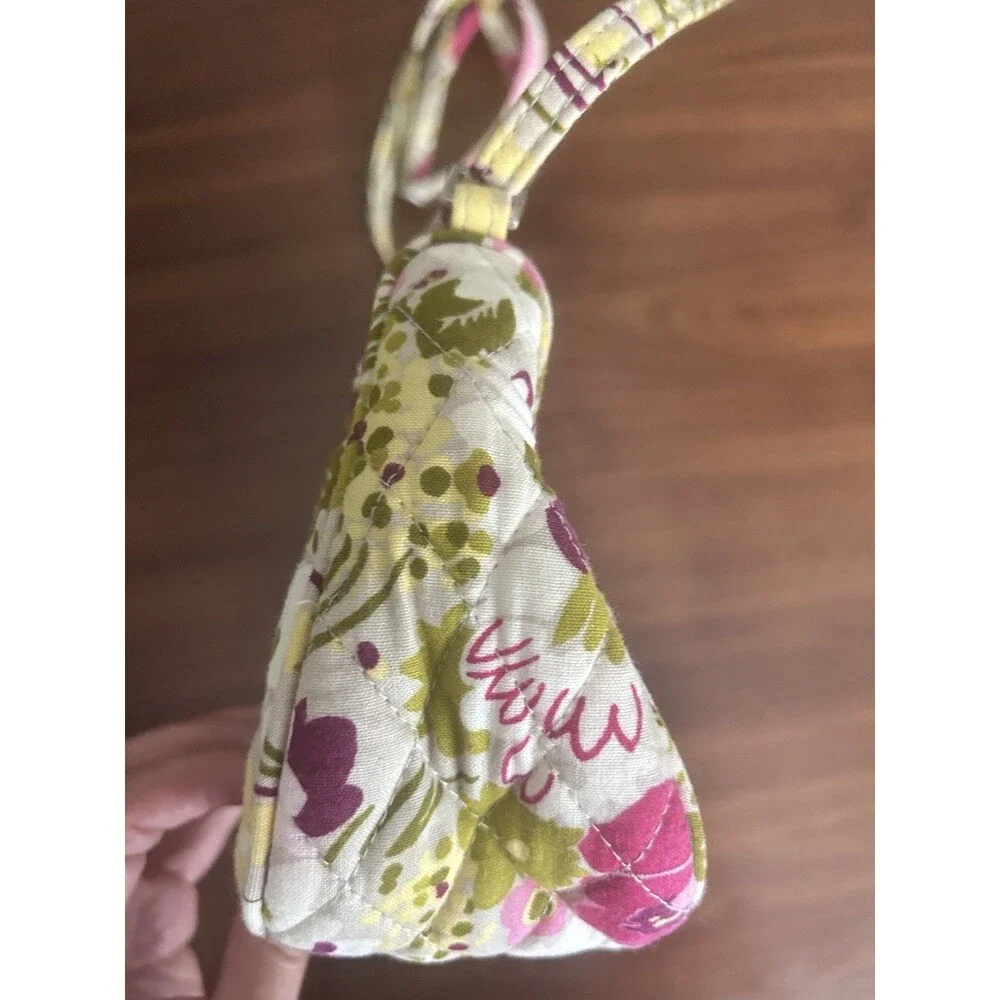 Vera Bradley Floral Quilted Small Crossbody Bag Adjustable Strap Zip Multicolor